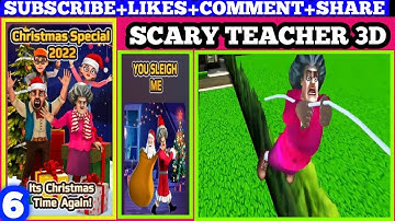 Scary Teacher 3D-Walkthrough gameplay Chapter 2-Christmas Special- Levels 2 Part 6 NV9.0(Android,iOS