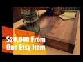 $20,000 + from one Etsy Item. How to make money on Etsy, woodworking done easy. Paid for our Cabin.