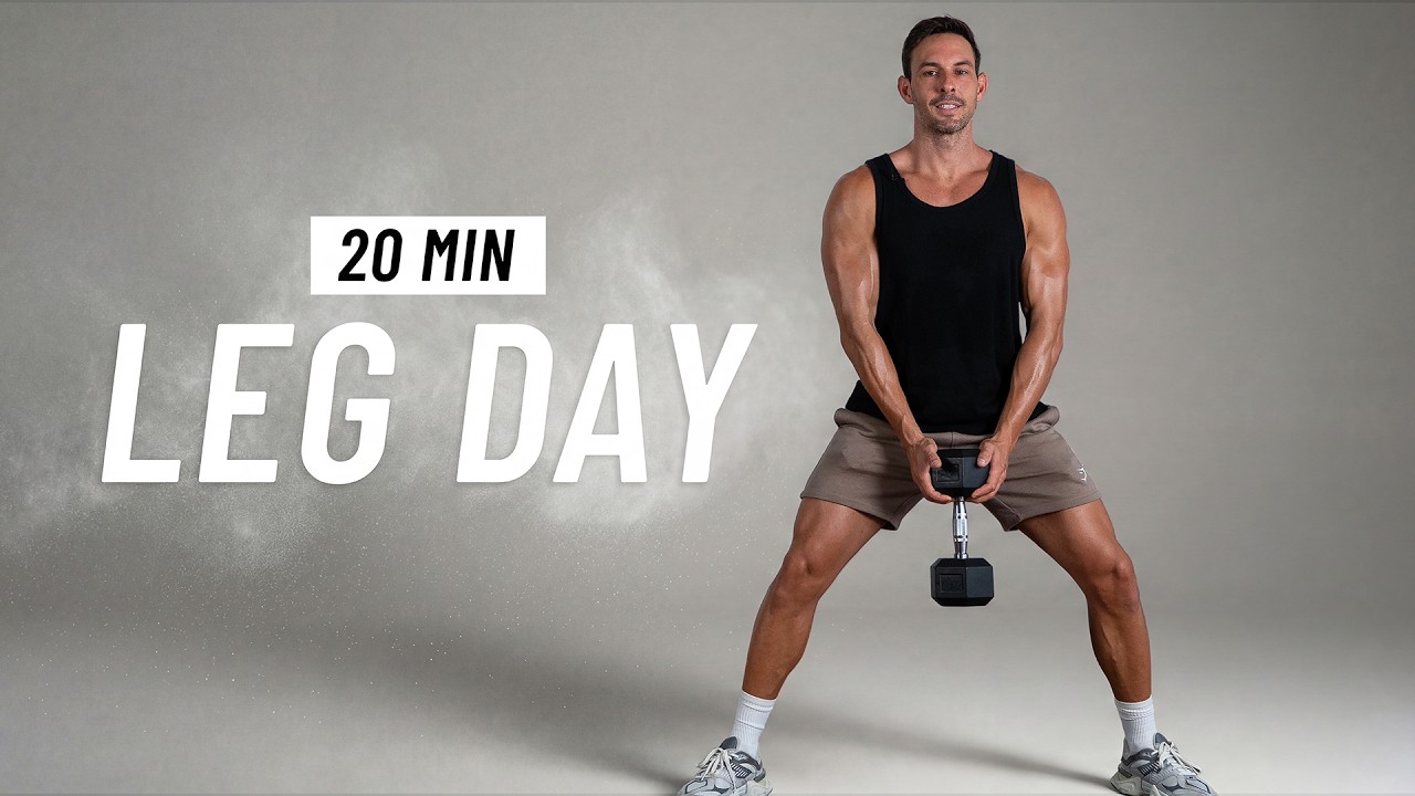 20-минутная тренировка для ног с гантелями дома — наращивание мышечной массы и силы нижней части ...