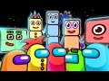 Numberblocks but they are among us characters