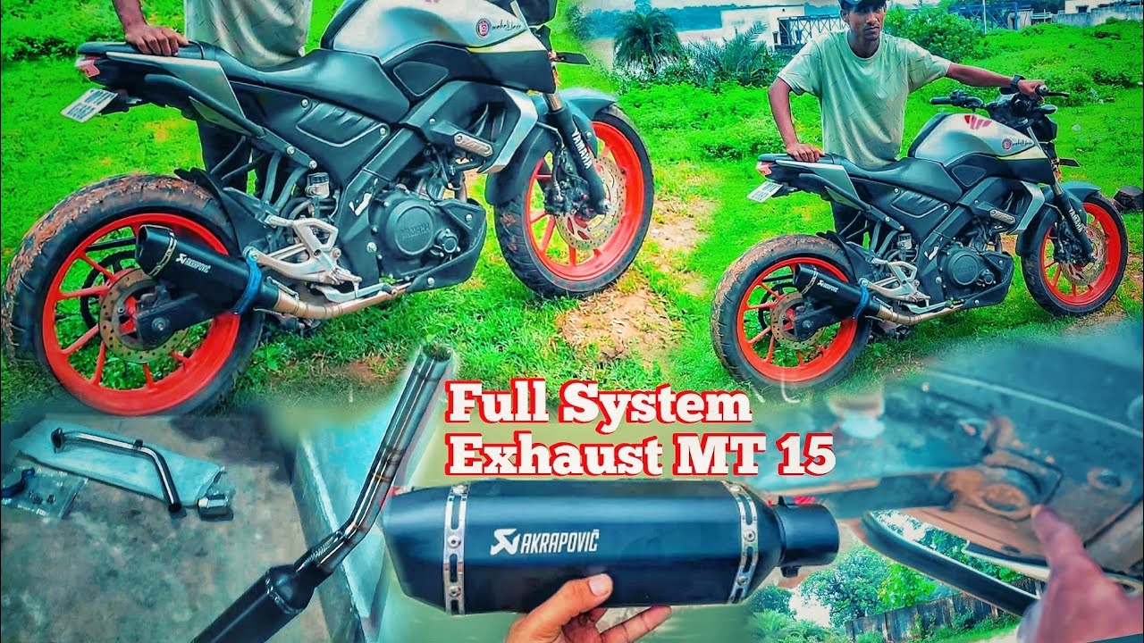 New Akrapovic Full System Exhaust Modification And Installation Yamaha MT15 The RKL MotoVloger
