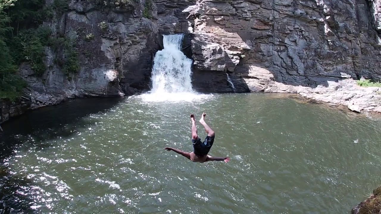 Linville Falls (Cliff Jumping) YouTube