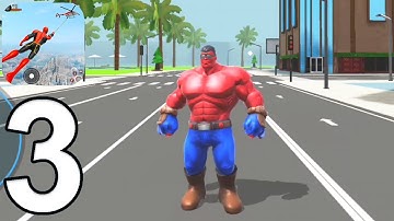 Superhero Games Spider Hero - Gameplay Walkthrough Part 3 - Muscle (iOS, Android)
