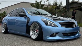 G37 Sedan Crazy Transformation! Color chang, Wheels, Wire Tuck!