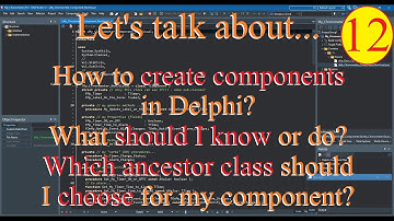 Delphi: Building components in VCL framework - Non-Visual components - 12