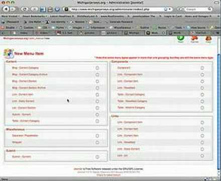 Joomla Tutorial - Menus In joomla