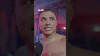 Chase DeMoor reacts to beating Aleks Petrovic #shorts #boxing