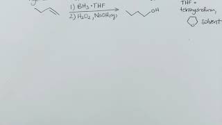 Hydroboration-oxidation of an alkene