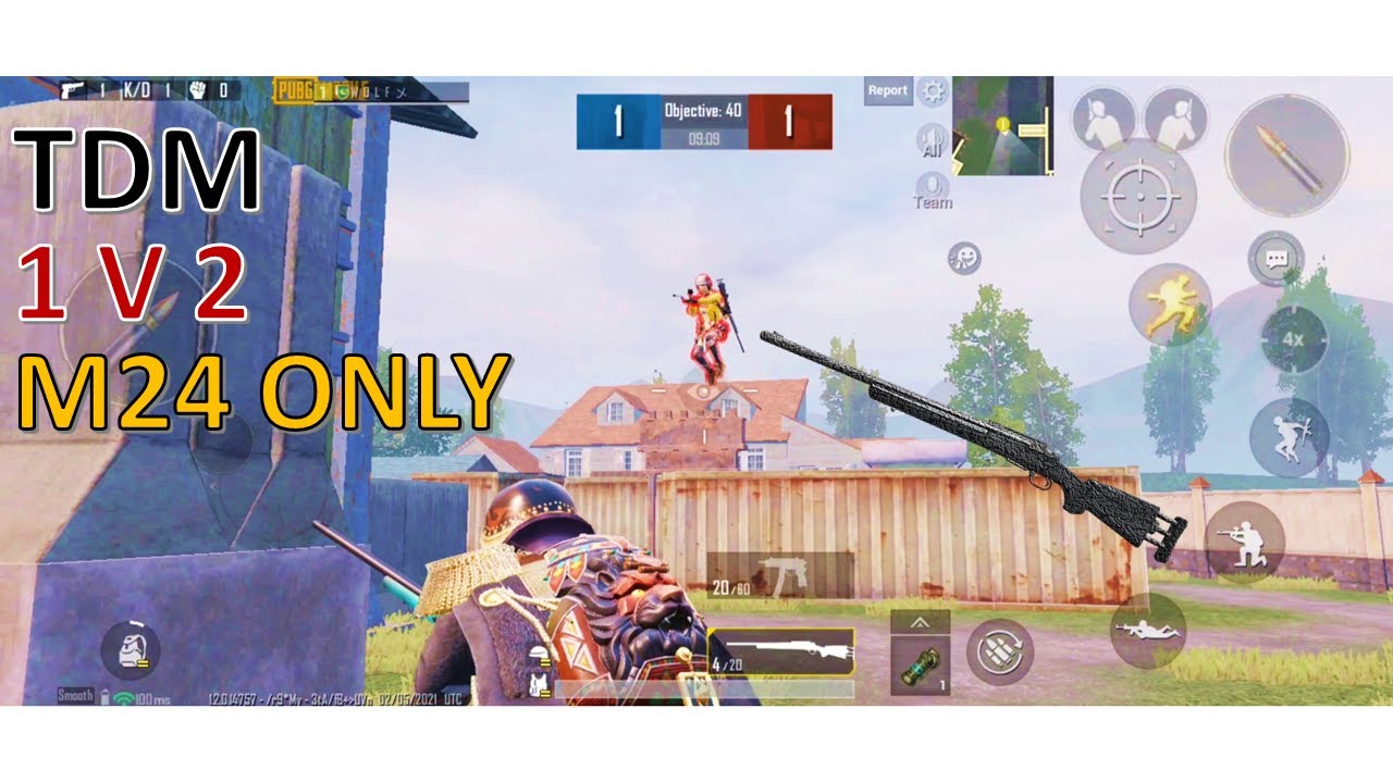 1v2 TDM M24 Only | Friendly Match - Wolf PUBG Mobile - YouTube