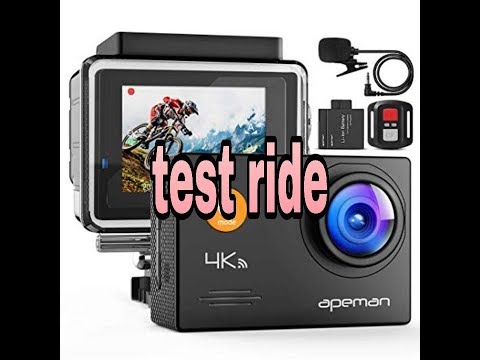 Apeman A79 action cam motovlog test ride