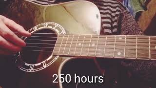 500 hours of guitar playing from scratch