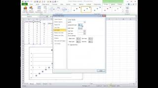 Plotting residuals in Excel