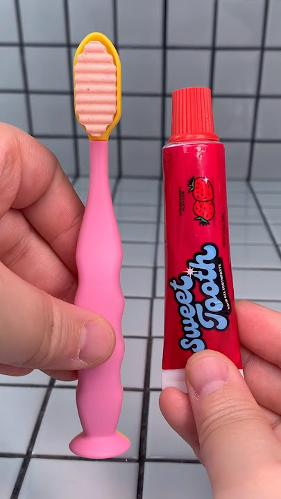 Sour toothbrush candy gummy jelly food mukbang