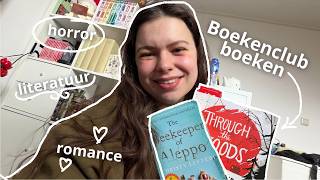 3 BOEKENCLUB boeken lezen in 1 maand 🌳| literatuur, horror graphic novel &amp; romance leesvlog