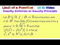 Cauchy Criterion or Cauchy Principle | #limitoffunction #cauchycriterion #cauchyprinciple