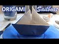 Traditional Origami Sailboat ⛵ Easy Paper Folding Tutorial ⛵