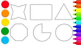Easy 2D Shapes Drawing for Beginners | Step by Step Tutorial
