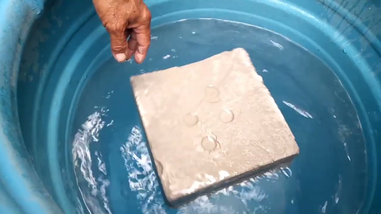 Así se hace el concreto celular ultraliviano de forma artesanal. Todo el proceso paso a paso.