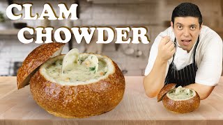 How to Make Clam Chowder | Recipe by Lounging with Lenny