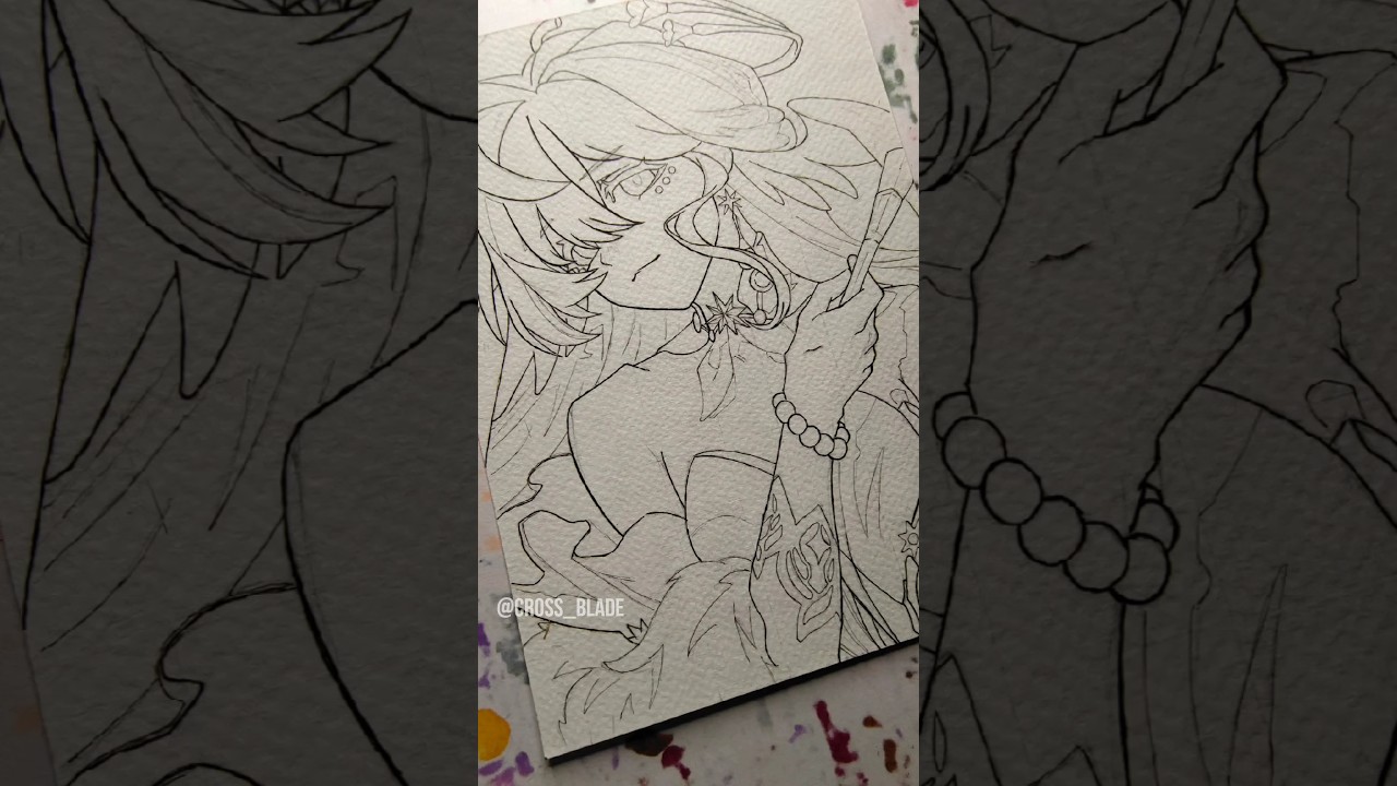 Drawing Robin from Honkai Star Rail. 