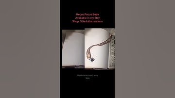 Unleash the Magic with My Handmade Sanderson Sister Spell Book Replica! #shorts