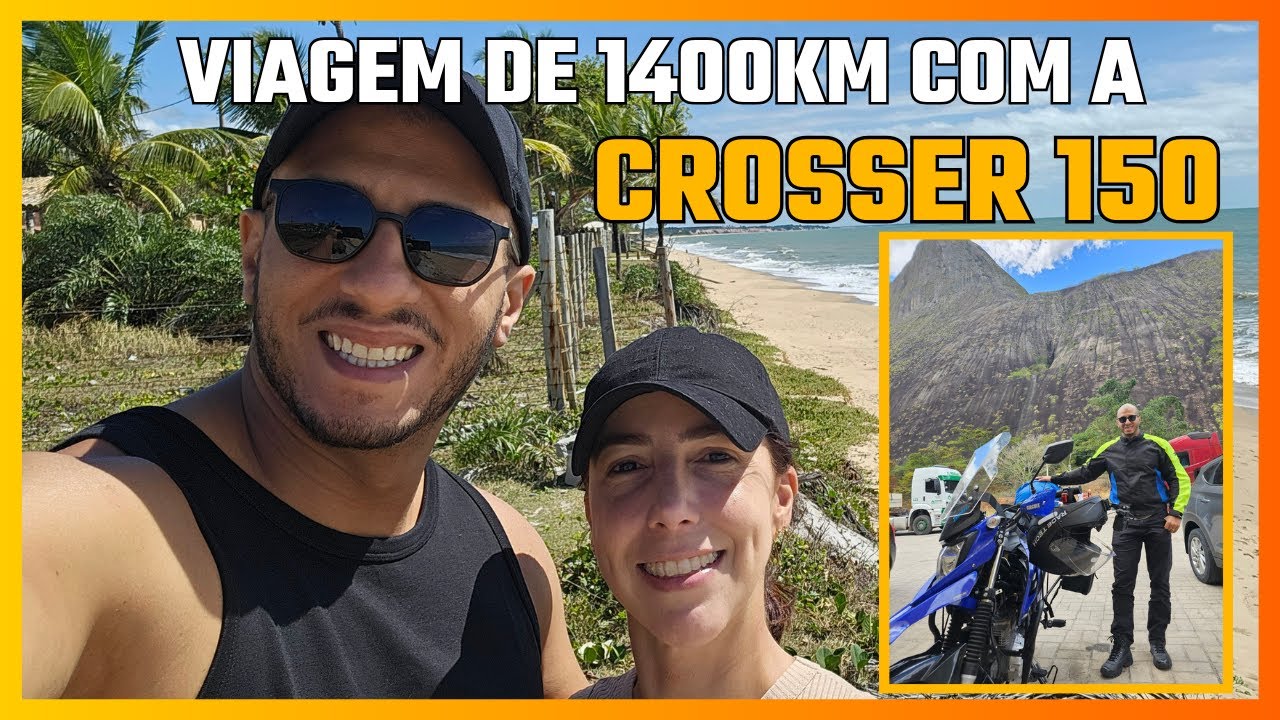 1400KM de Aventura: Uberlândia a Prado-BA na Crosser 150 com Garupa e Alforges!