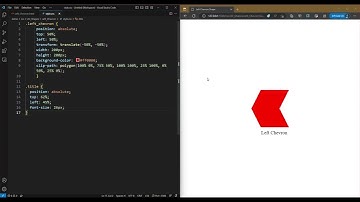CSS Tutorial: Left Chevron Shape #html #css #tutorial #shape #left #chevron