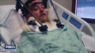 Man nearly killed in reckless driving crash shares story | FOX6 News Milwaukee