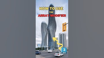 How to use Array modifier #3dsmax
