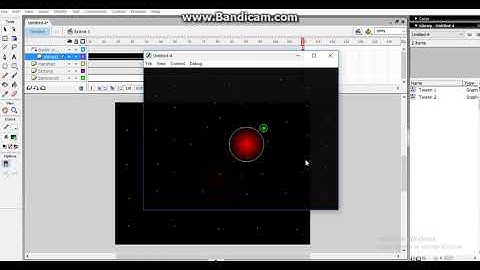 Cara membuat animasi tata surya menggunakan Macromedia Flash 8
