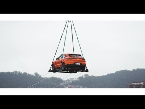 Porsche Cayenne Coupé on the Sugarloaf Mountain