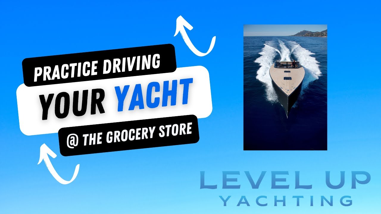 How to practice driving a yacht. [Twin screw rudders center]