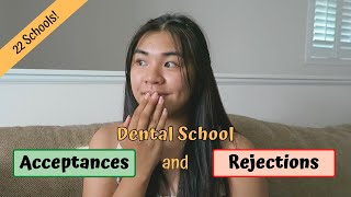 My Dental School Application Results (22 Schools)