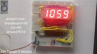 Digital Clock on Breadboard