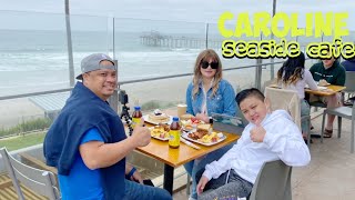 SEASIDE CAFE BREAKFAST MUKBANG I CAROLINE'S CAFE I La Jolla SHORE SAND DIEGO I MEMORIAL DAY