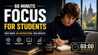 Focus Like an Elite Student | 60 Min Deep Focus Music + Timer | SUBSCRIBE NOW for #productivityhacks