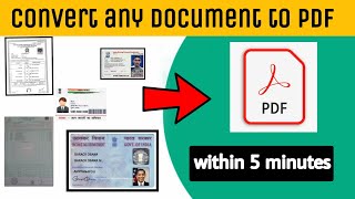 how to Convert any document to pdf  within 5 minutes|easy trick using doc scanner app#pdf_converter screenshot 2