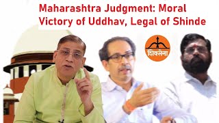 Maharashtra Judgment: Moral Victory of Uddhav, Legal of Shinde : Faizan Mustafa