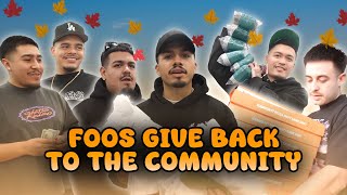 FOOS GIVE BACK TO THE COMMUNITY !!