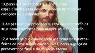 Hino ao Sagrado Coração de Jesus - Letra cifrada na descrição. Composição de Léia e Sonia. screenshot 4