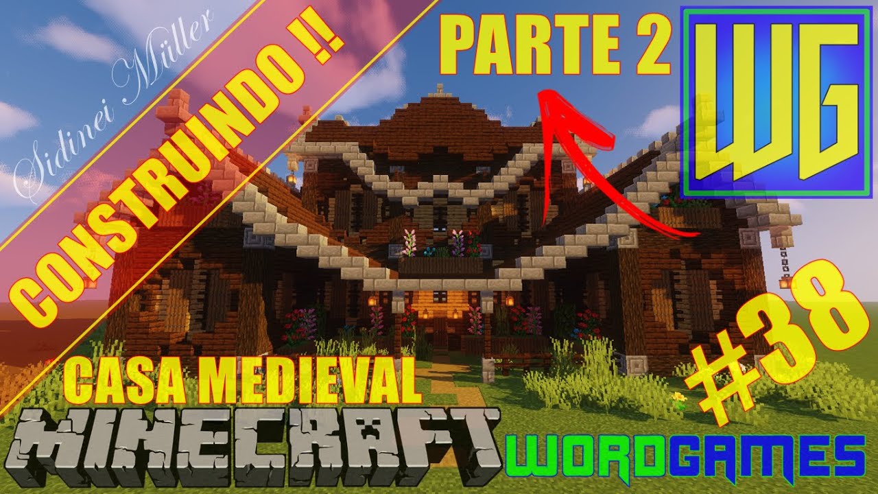 CONSTRUINDO E DECORANDO UMA CASA MEDIEVAL GRANDE!! (Minecraft 1.15