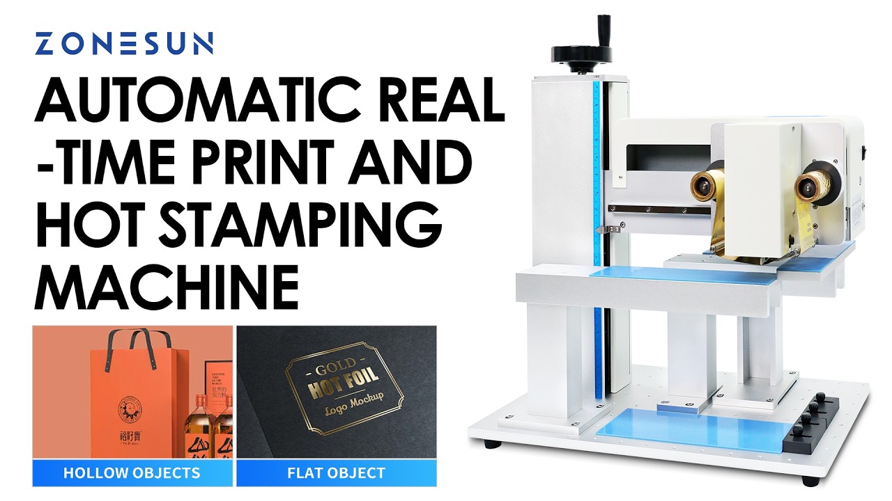 ZS-8025D Digital Hot Foil Stamping Machine for Boxes, Bags