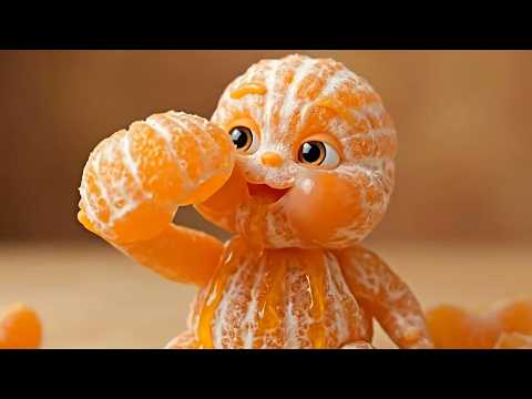 Cute or Creepy? AI Fruit Babies eating & dancing  🍎👶 | The Ultimate Satisfying ASMR thumbnail