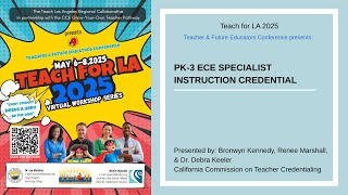 PK-3 ECE Specialist Instruction Credential