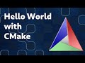 Simple hello world in c using cmake and gcc