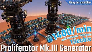 DSP - Tileable Proliferator Mk.III Self Sprayed 1400/min (-175 self) Blueprint fixed