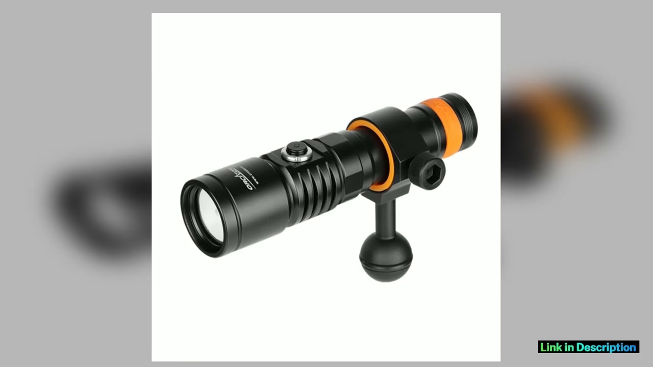 ORCATORCH D710V MK2 Diving Flashlight Rechargeable Powerful Led Dive Torch Light Scuba UV