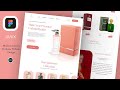 Luxury Perfume shop Website Design in figma||UIUX Creative Modern websites design in figma