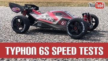 Arrma Typhon 6s speed runs and first tests.