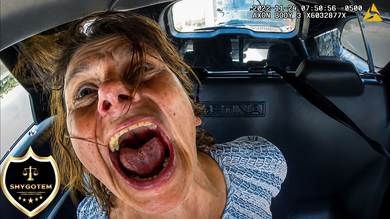 She Lost It in the Back of the Patrol Car - YouTube